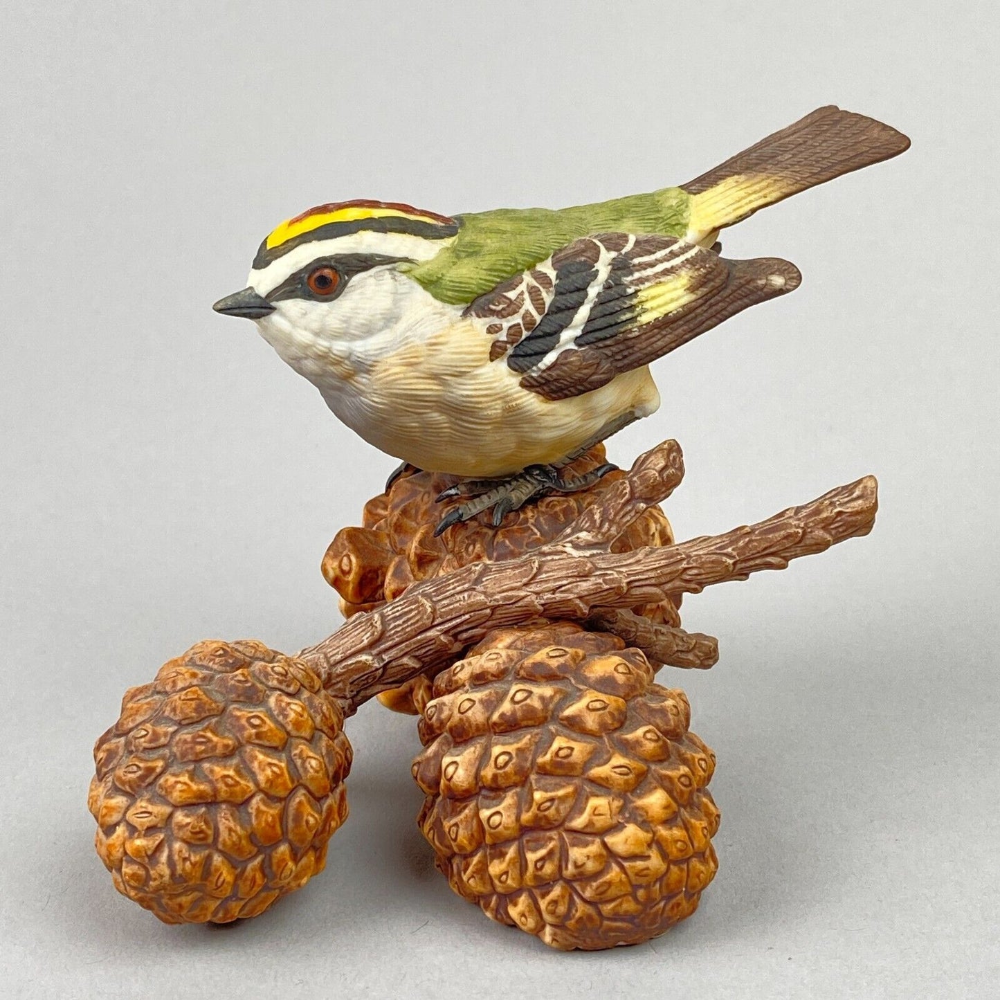 Lenox Golden Crowned Kinglet Bird Fine Porcelain Bird Sculpture with COA 1991