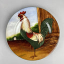 Set of 2 David Carter Brown Collection On the Farm  8 1/4"  Rooster Plate