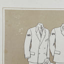 Antique 1908 Spring Men's Tailor's Catalog Page 22" x 16" (Large) Coat Styles