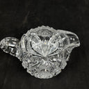 Vintage EAPG Cut Crystal Glass Creamer and Sugar (Please read)