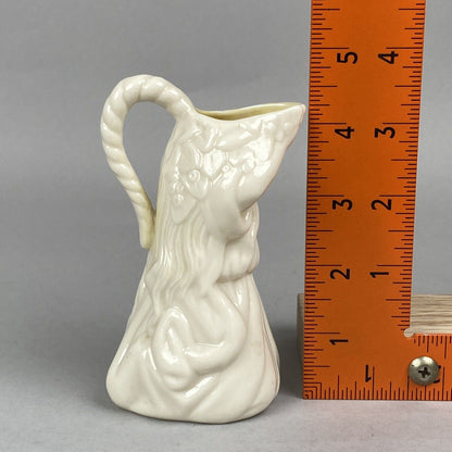 Belleek Irish Porcelain Creamer Kneeling Girl (Small Pitcher)