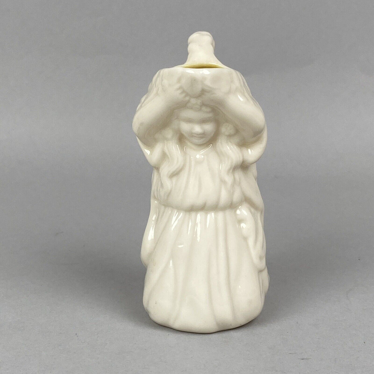 Belleek Irish Porcelain Creamer Kneeling Girl (Small Pitcher)