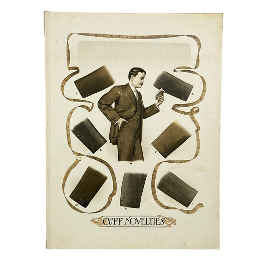 Antique 1908 Spring/Summer Men's Tailor's Catalog Display Page 22" x 16" (Large)