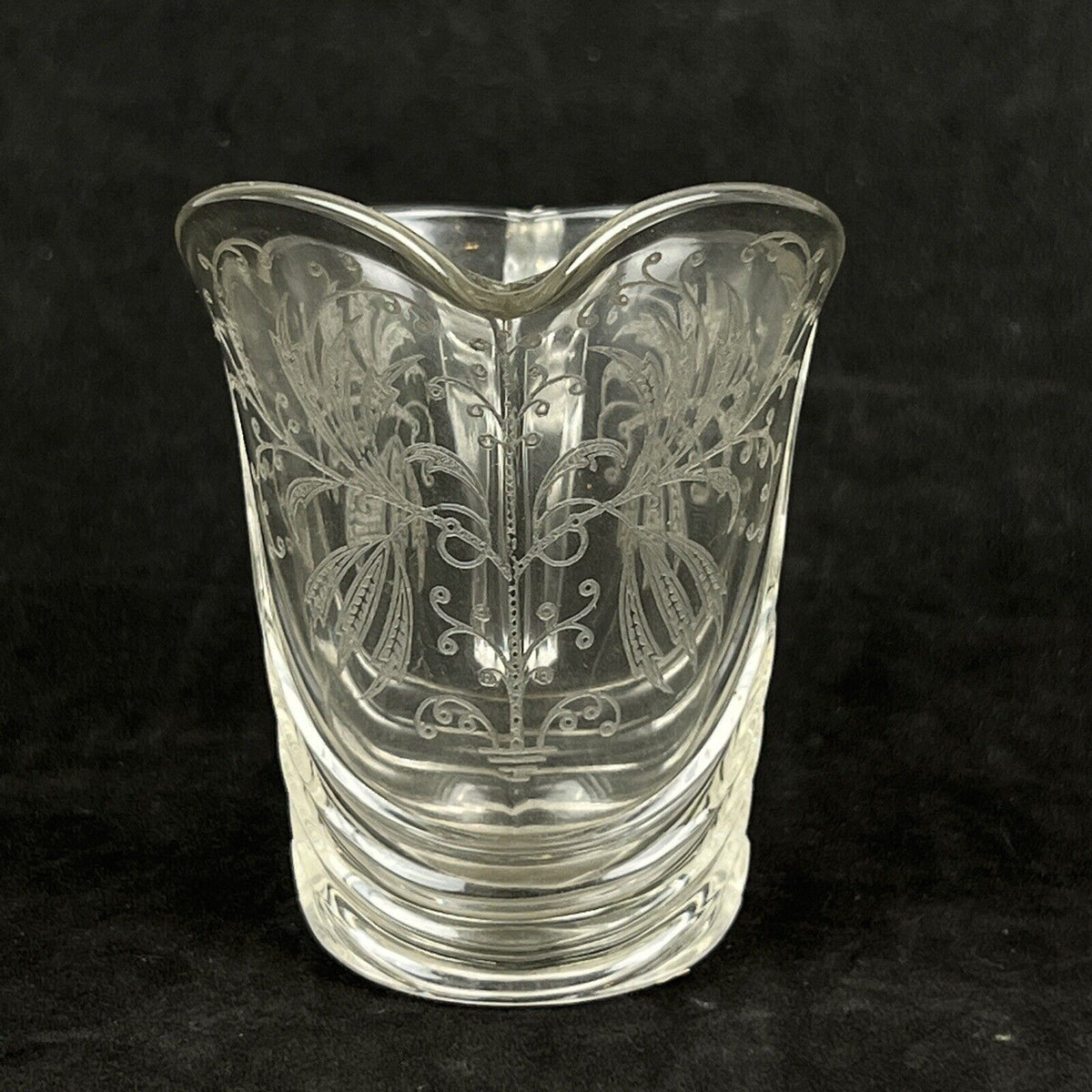 Frosty Dawn by HEISEY Creamer 4" tall Clear Glass