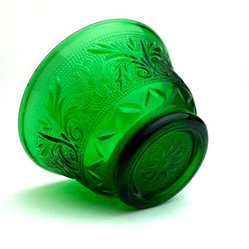 Tiara Emerald Green Glass Cup/Bowl (Orange Juice, Snack Custard)