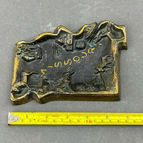 Brass Vintage MISSOURI Souvenir Ashtray Metal