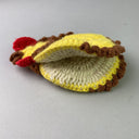 Handmade Crocheted Yellow Chicken Chic Pot Holder (Small, Cute)