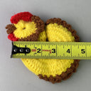 Handmade Crocheted Yellow Chicken Chic Pot Holder (Small, Cute)