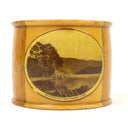 Antique Mauchline Napkin Ring Derwentwater.Friar Abbotsford (2" x 1.5")