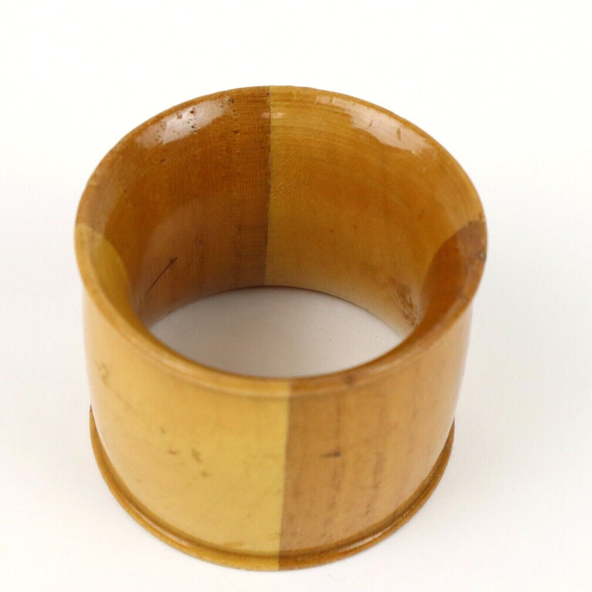 Antique Mauchline Napkin Ring Derwentwater.Friar Abbotsford (2" x 1.5")