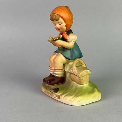 ERICH STAUFFER Picnic Time Vintage Girl Figurine Japan Arnat 1953-70