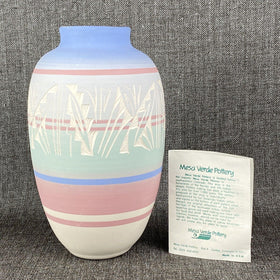 Mesa Verde Pottery Pot Signed Jay Nay 1970 Vase 9.5" Vintage