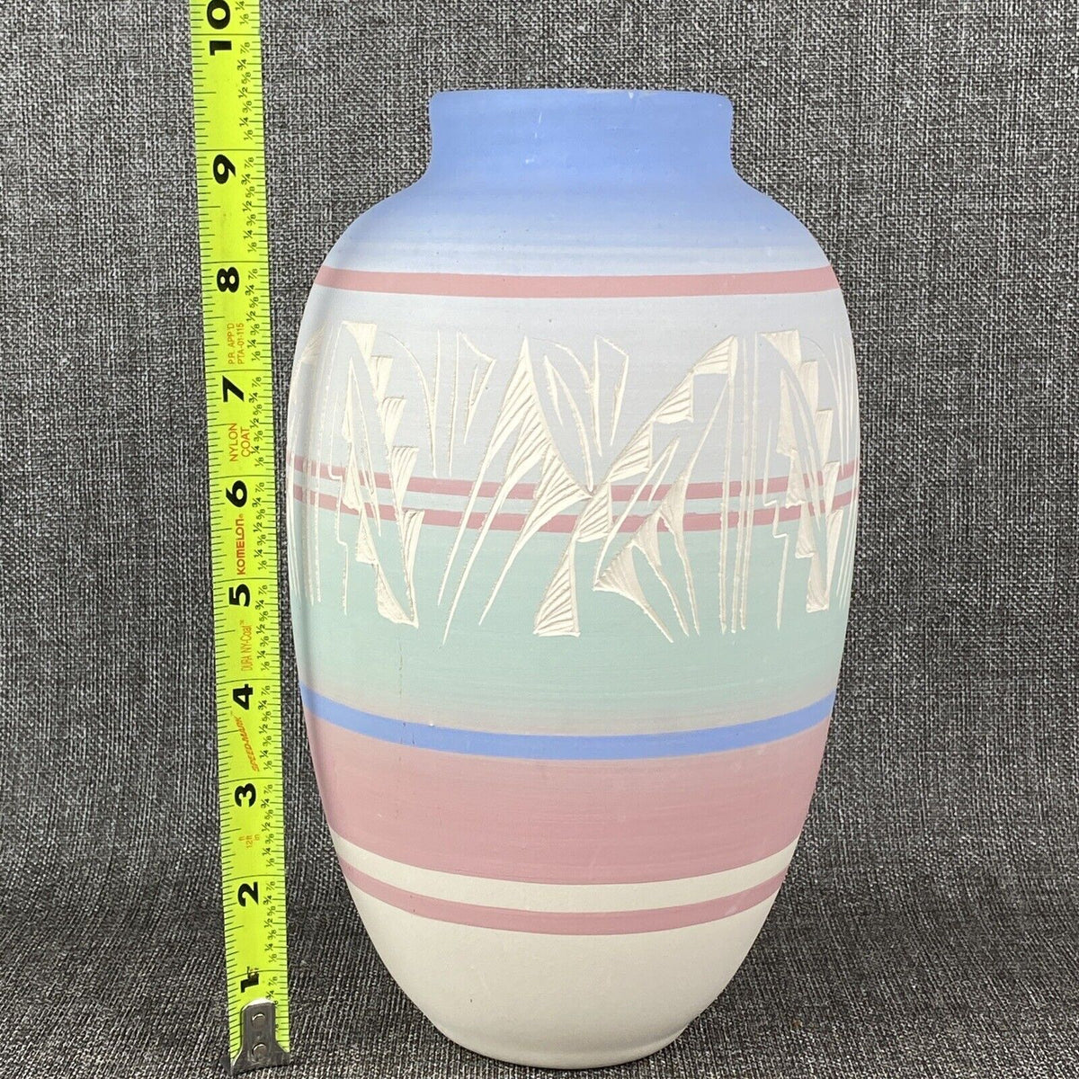 Mesa Verde Pottery Pot Signed Jay Nay 1970 Vase 9.5" Vintage