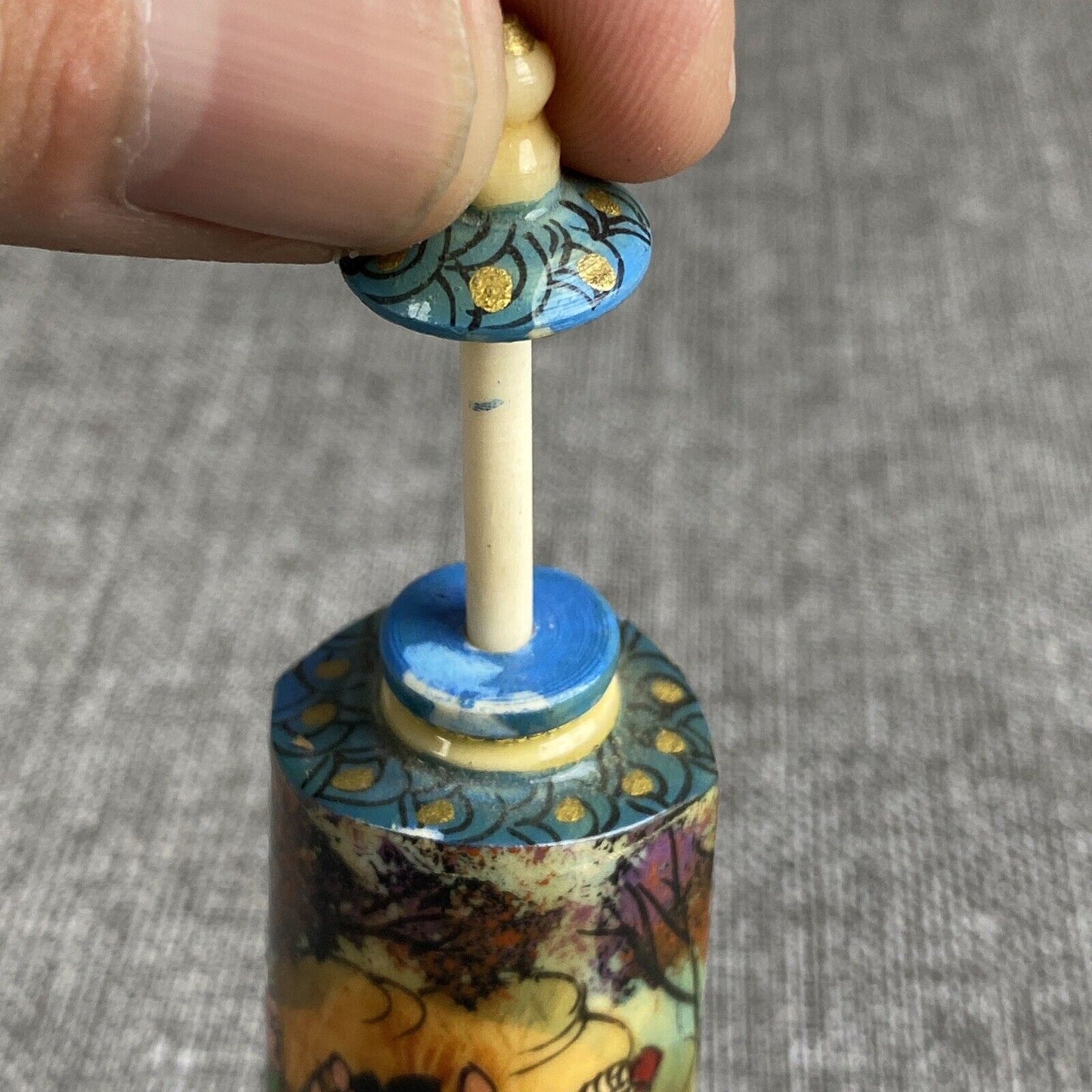 VINTAGE Persian Fragrance Bottle 4 1/4" Tall