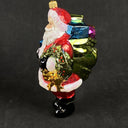 Glassware Art Studio Poland Santa Blown Glass Ornament Hand Painted