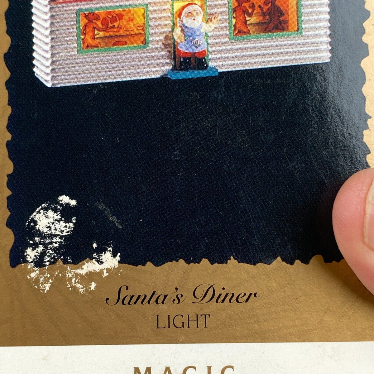 Hallmark Keepsake Christmas Light Up Ornament Santa's Diner