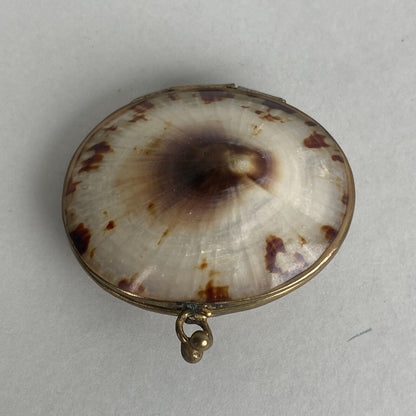 Vintage Limpet Shell Coin Holder 2" Long (Trinket Box)