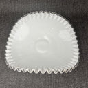 Fenton Milk Glass Ruffled Edge Serving Bowl 12"