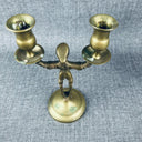 Pair of Solid Brass  Candle Holders - Old Man with Beard