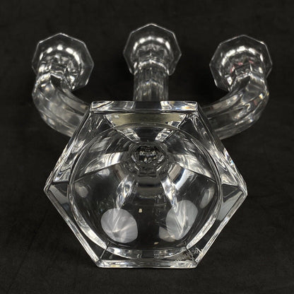 Nachtmann  3 - Arm Crystal Candle Stick Holder 11"