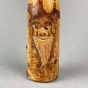 Birch Tree Turned and Carved Vase Forest Spirit 10"