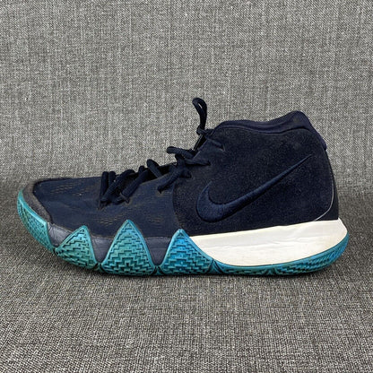 Nike Mens Kyrie 4 Obsidian Basketball Shoes Blue 943806-401 Mid Top Size 8