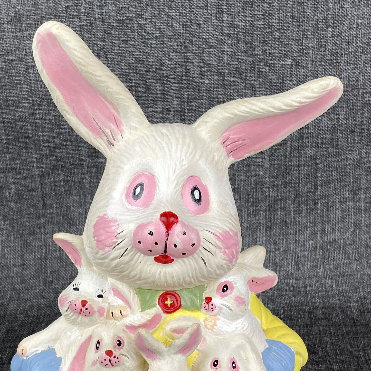 Vintage Bunny Rabbit Figurine 12" Tall Hand Painted