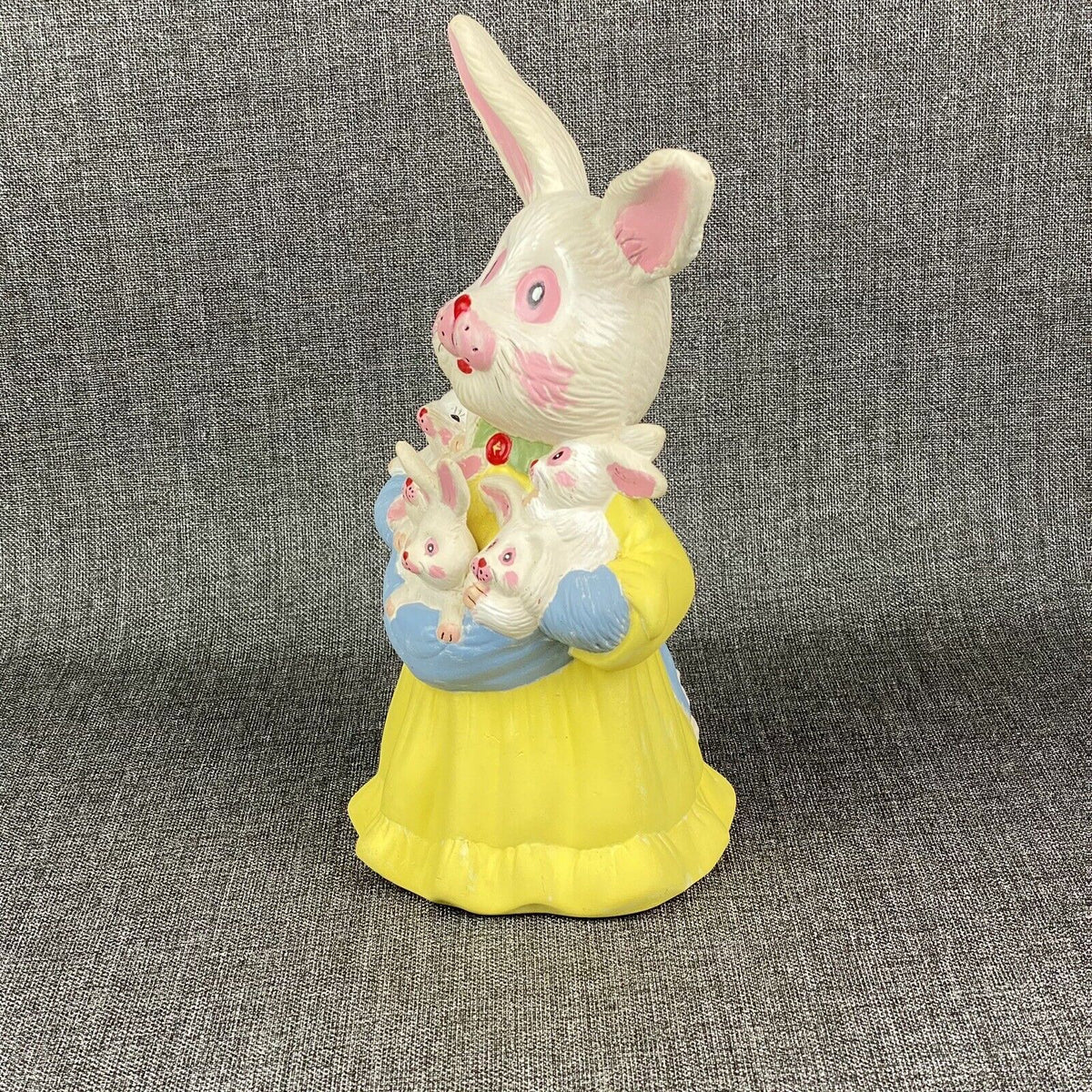 Vintage Bunny Rabbit Figurine 12" Tall Hand Painted