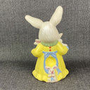 Vintage Bunny Rabbit Figurine 12" Tall Hand Painted