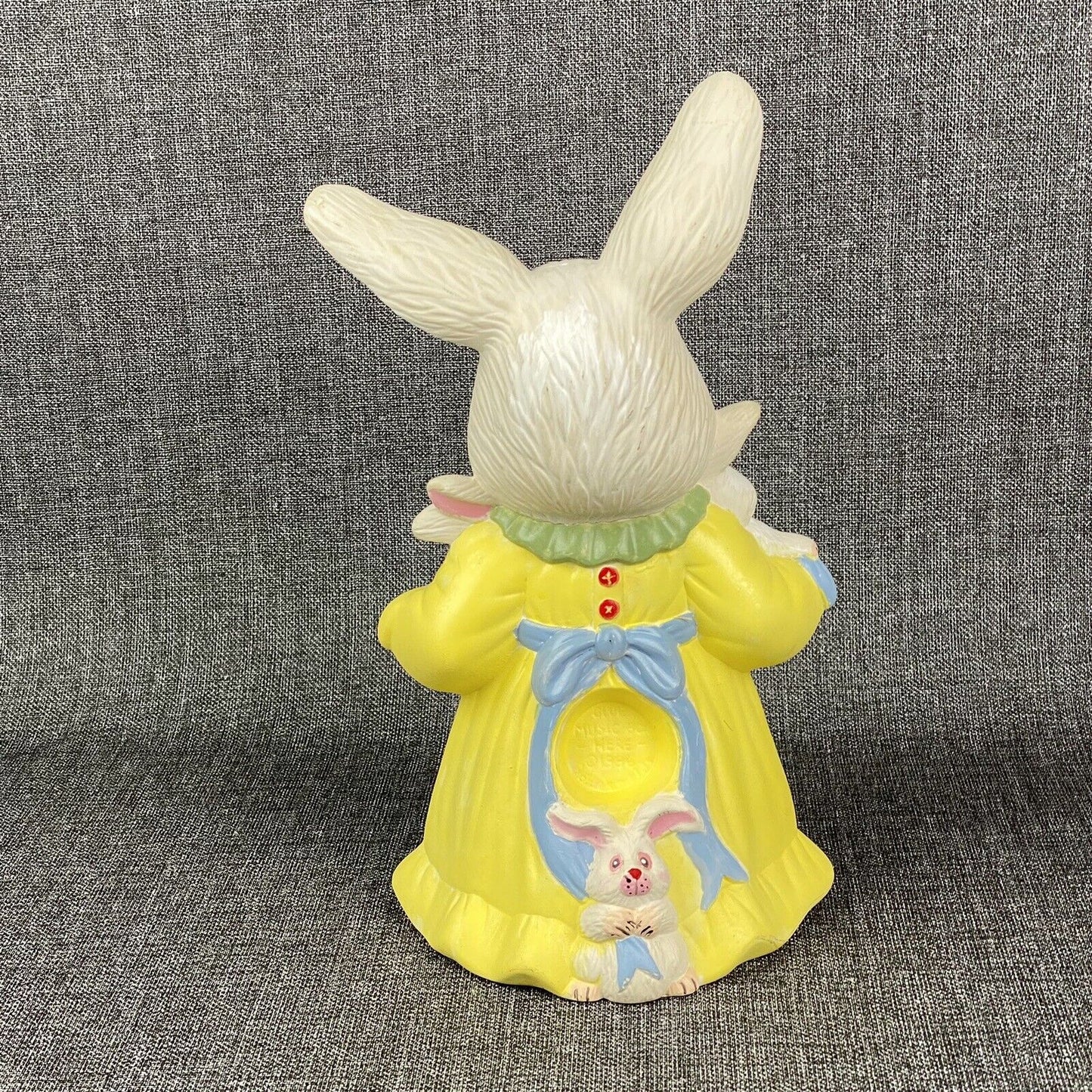 Vintage Bunny Rabbit Figurine 12" Tall Hand Painted