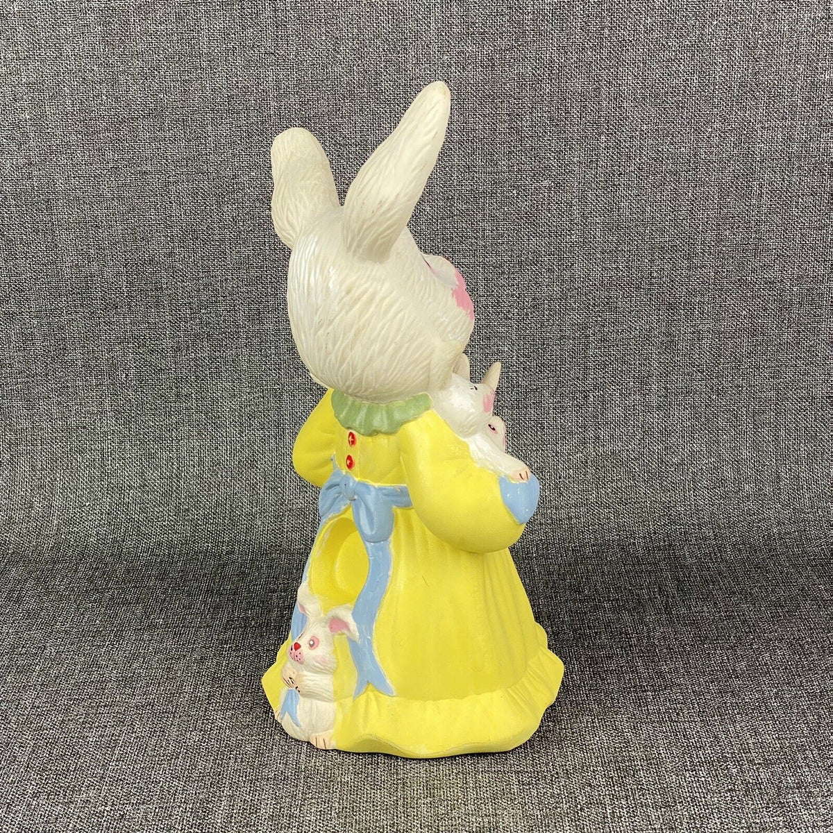 Vintage Bunny Rabbit Figurine 12" Tall Hand Painted