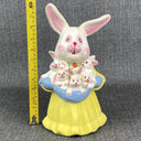 Vintage Bunny Rabbit Figurine 12" Tall Hand Painted