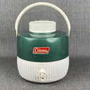 Vintage Coleman Green Snow-Lite 1 Gallon Cooler Jug 1970s Metal Top