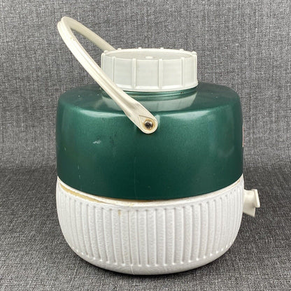 Vintage Coleman Green Snow-Lite 1 Gallon Cooler Jug 1970s Metal Top