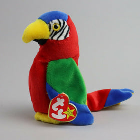 TY Beanie Baby Original 1997, Jabber Bird, Plush Stuffed Animal - 6" - Mint