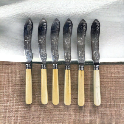 Set of 6 Knives Mappin & Webb Bakelite Handled (Knife Set) Decorative