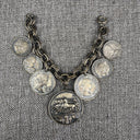 Variety of Coins Cha Cha Charms Bracelet 7.5" (Roman)