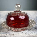 EAPG Heisey Glass Butter Dish with Lid (READ)