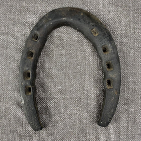 Antique Hand Forged Horseshoe (Equestrian Collectible)