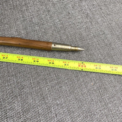 Unique Beautiful Vintage German Walking Stick Cane with 6 Badges 3ft tall