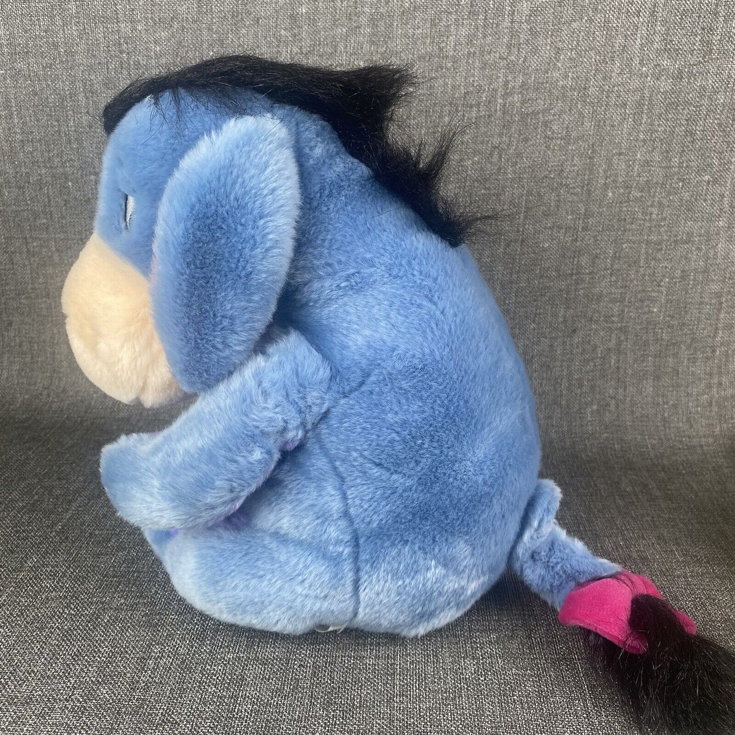 Disney Store Eeyore Plush with Removable Tail 10" Tall