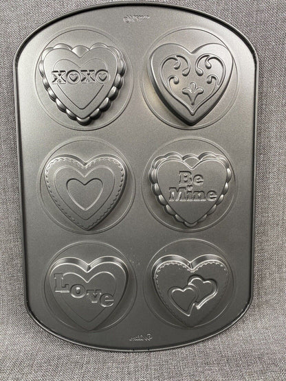 Vintage Wilton Cake Pans variety of Heart Shapes