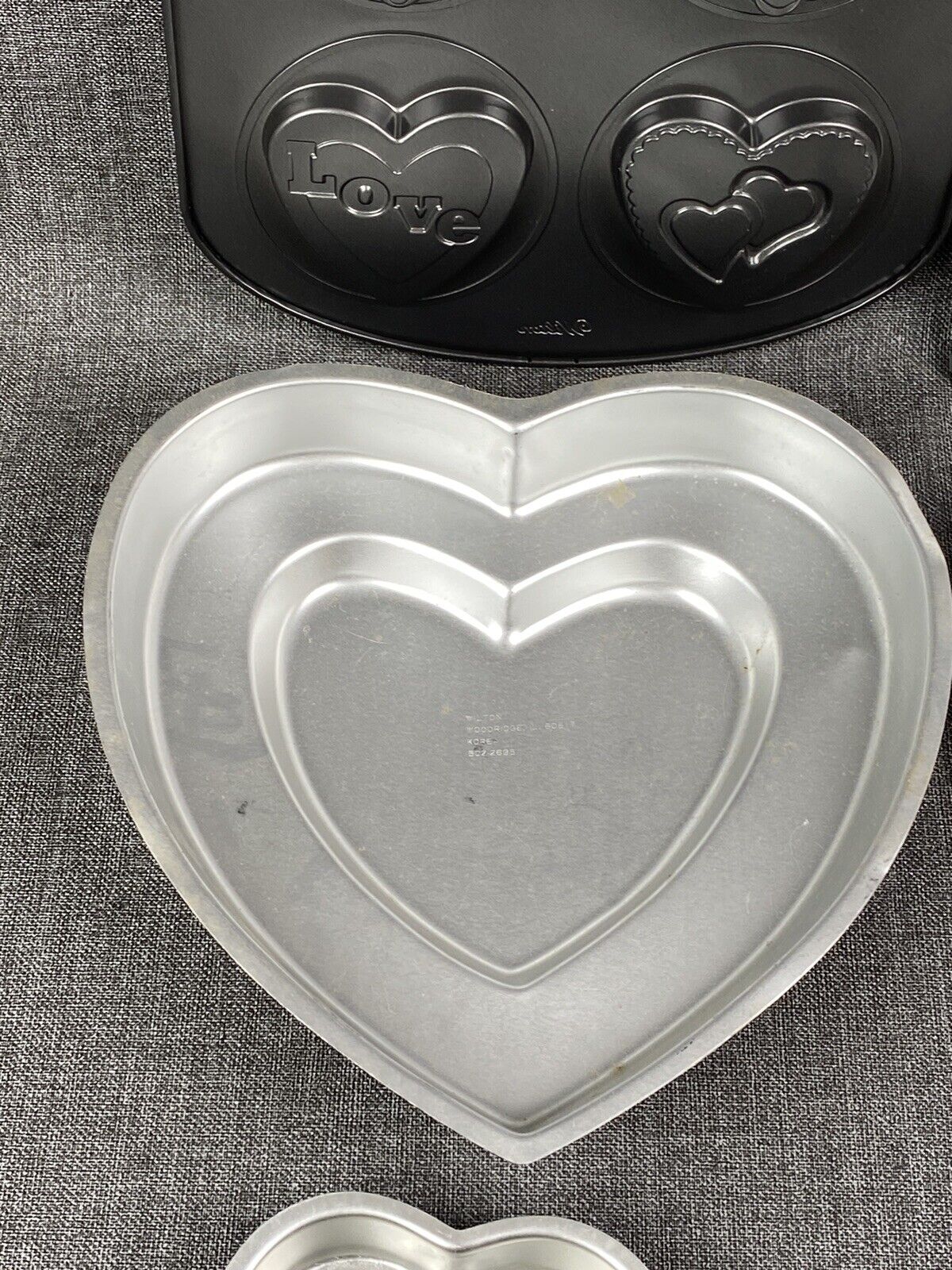 Vintage Wilton Cake Pans variety of Heart Shapes