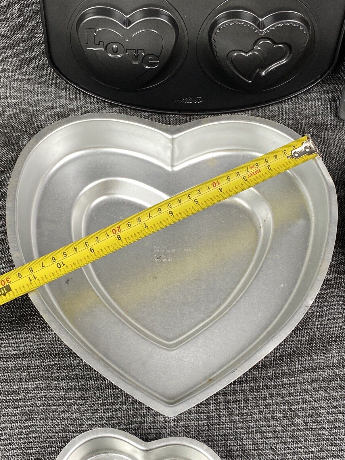 Vintage Wilton Cake Pans variety of Heart Shapes