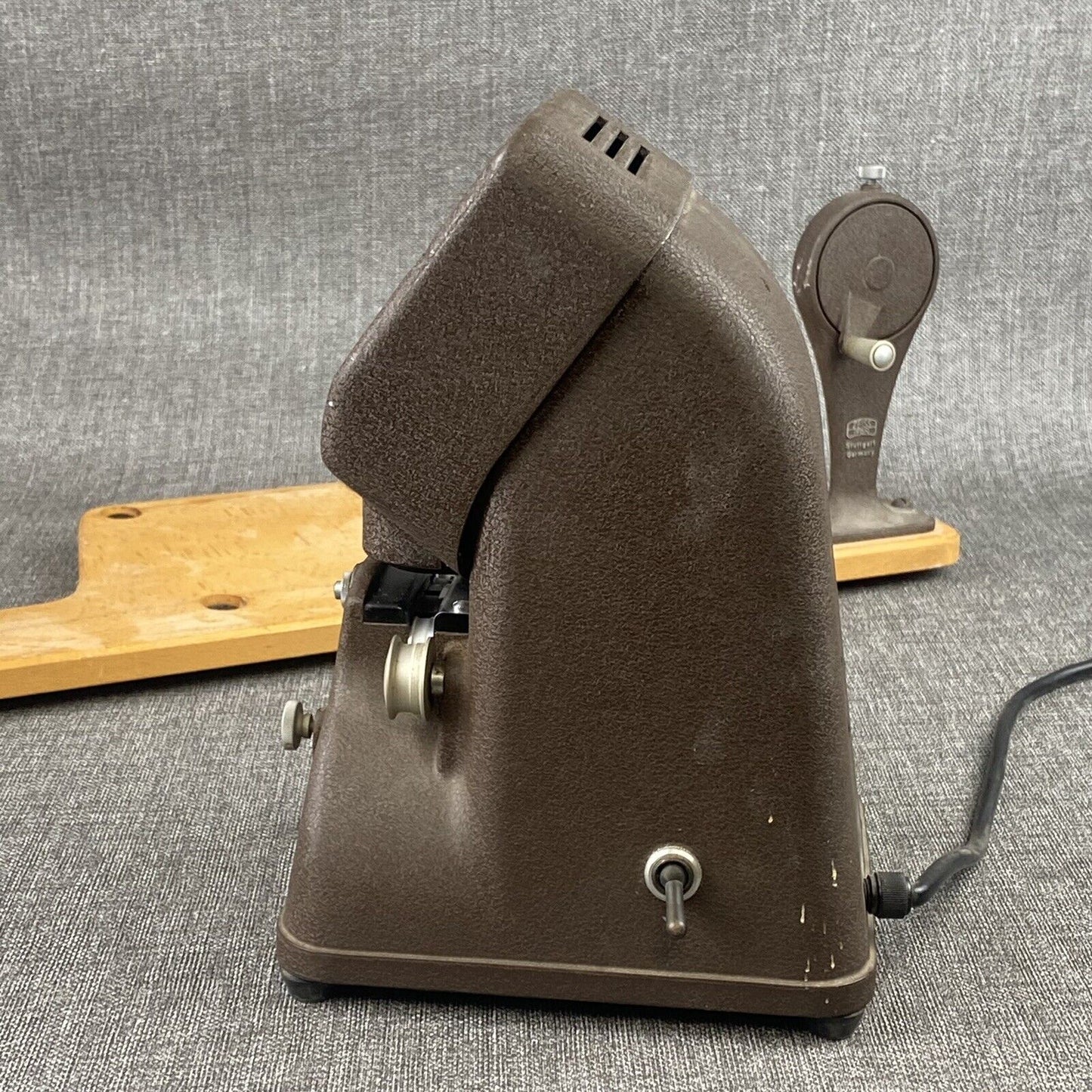 Zeiss Ikon Moviscop 8mm Movie Film Editor  with Wood Base