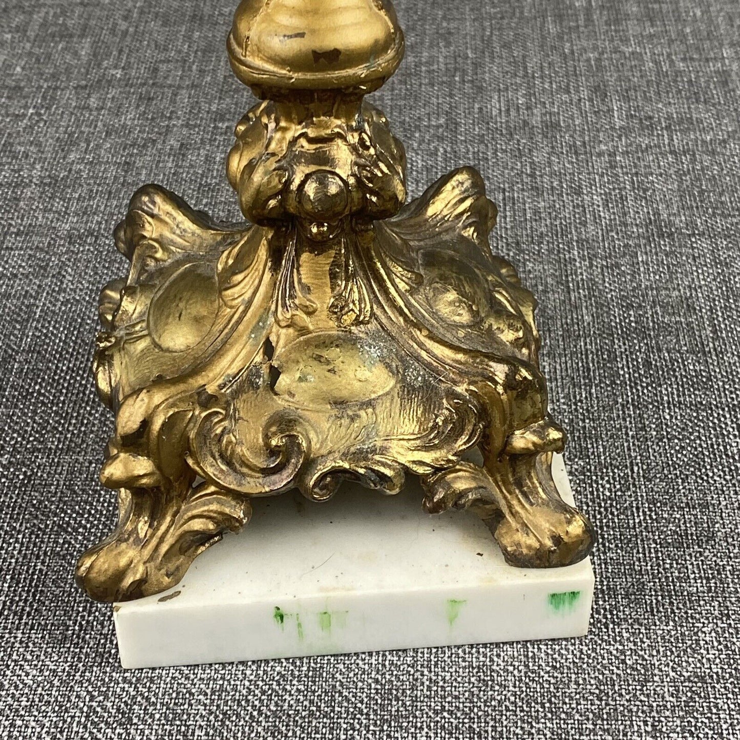 Scales of Justice Brass/marble base 17.5" tall - Italy , for parts