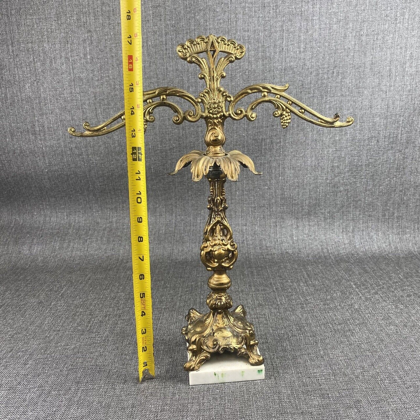 Scales of Justice Brass/marble base 17.5" tall - Italy , for parts