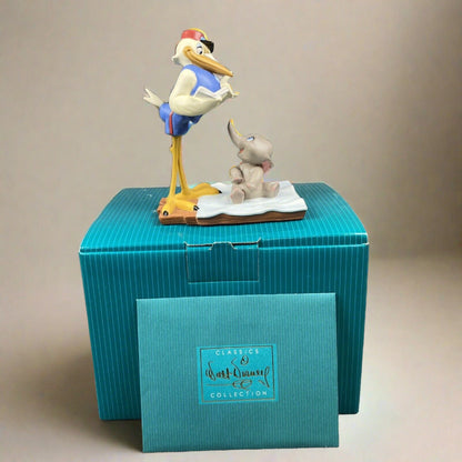 WDCC Disney Dumbo and Stork Figurine Bundle of Joy in Box with COA