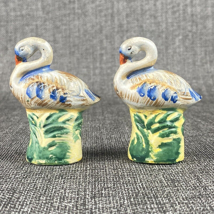 Swan Ceramic Salt & Pepper Shaker Set made in Japan