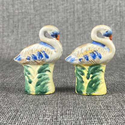 Swan Ceramic Salt & Pepper Shaker Set made in Japan